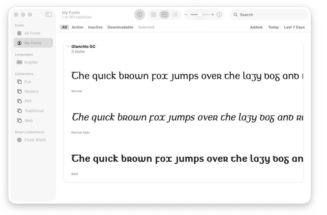 Font Book